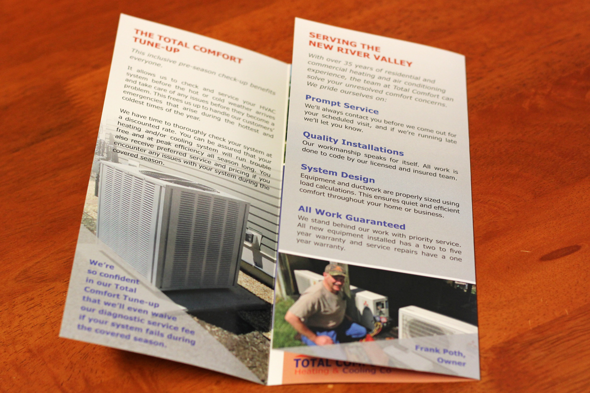 trifold brochure design inside fold